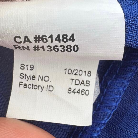 Chicago Cubs Shirt WMN Sm TX3 Cool Blue Red Metallic Snap Collar Short Slv MLB - Picture 7 of 11